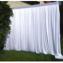 Fona aizkars, balts, 3x3m
